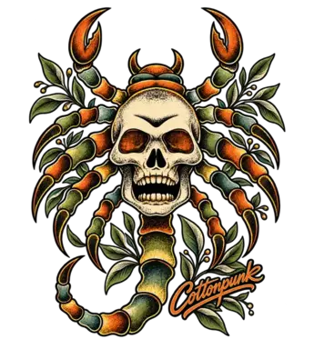 Copper Venom retro graphic design