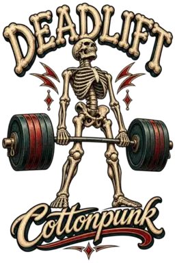 Deadlift retro graphic design