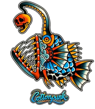 Death Bait retro graphic design