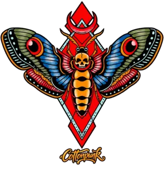Deathwing retro graphic design