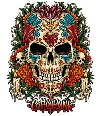 Marigold Requiem retro graphic design