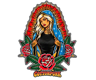 Sacred Rebel retro graphic design