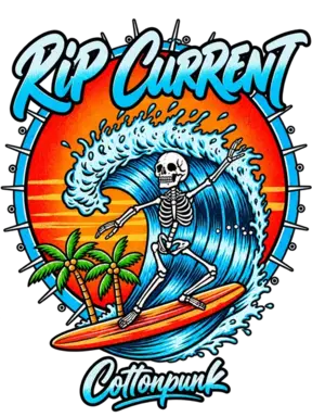 Rip Current retro graphic design