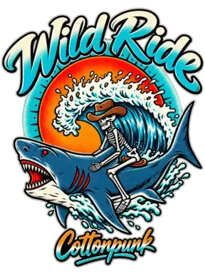 Wild Ride retro graphic design
