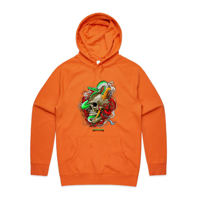 SNAKE - Mens Pocket Hoodie - FRONT PRINT