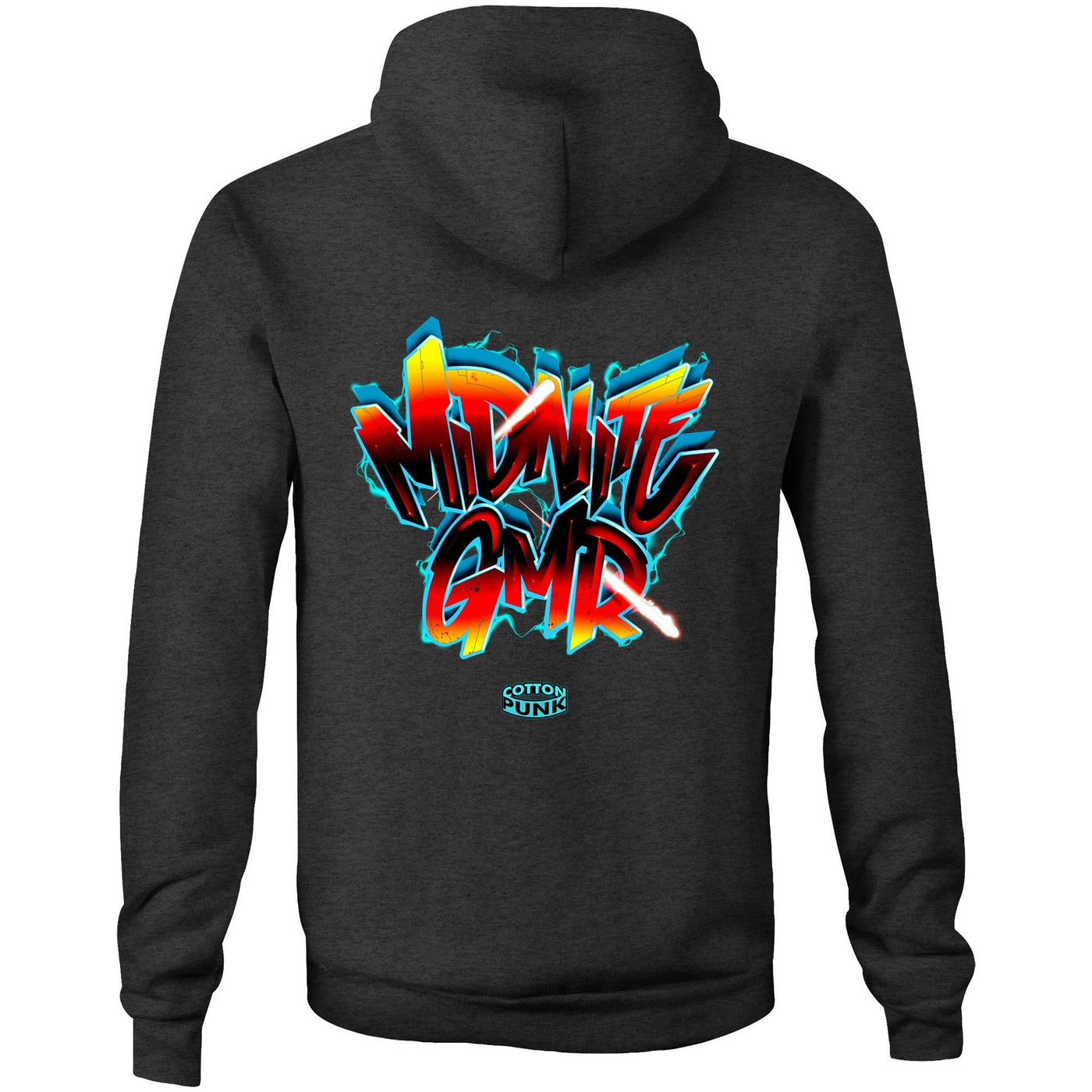 MIDNITE GMR - Mens Pocket Hoodie - BACK PRINT