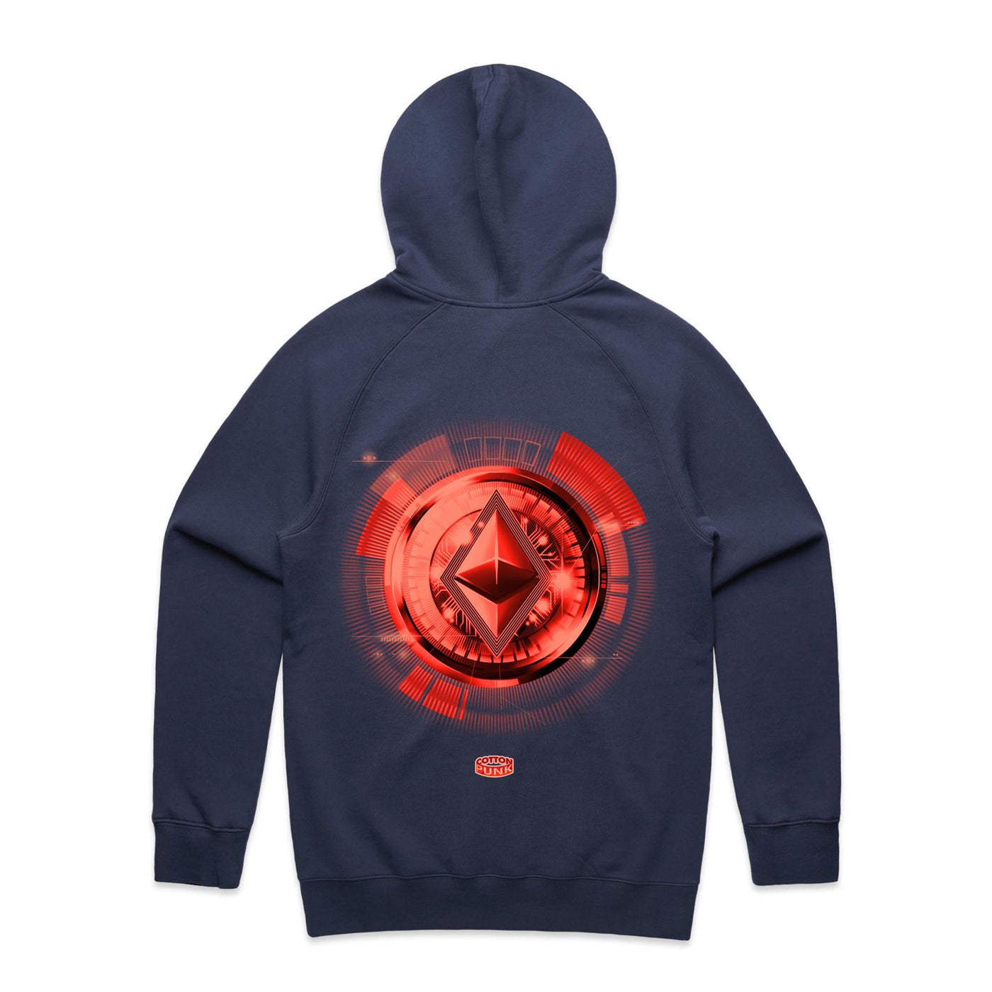 ETHEREUM IV - Mens Pocket Hoodie - BACK PRINT