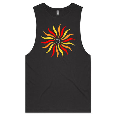 FOLLOW THE SUN - Mens Sleeveless T-Shirt - FRONT PRINT