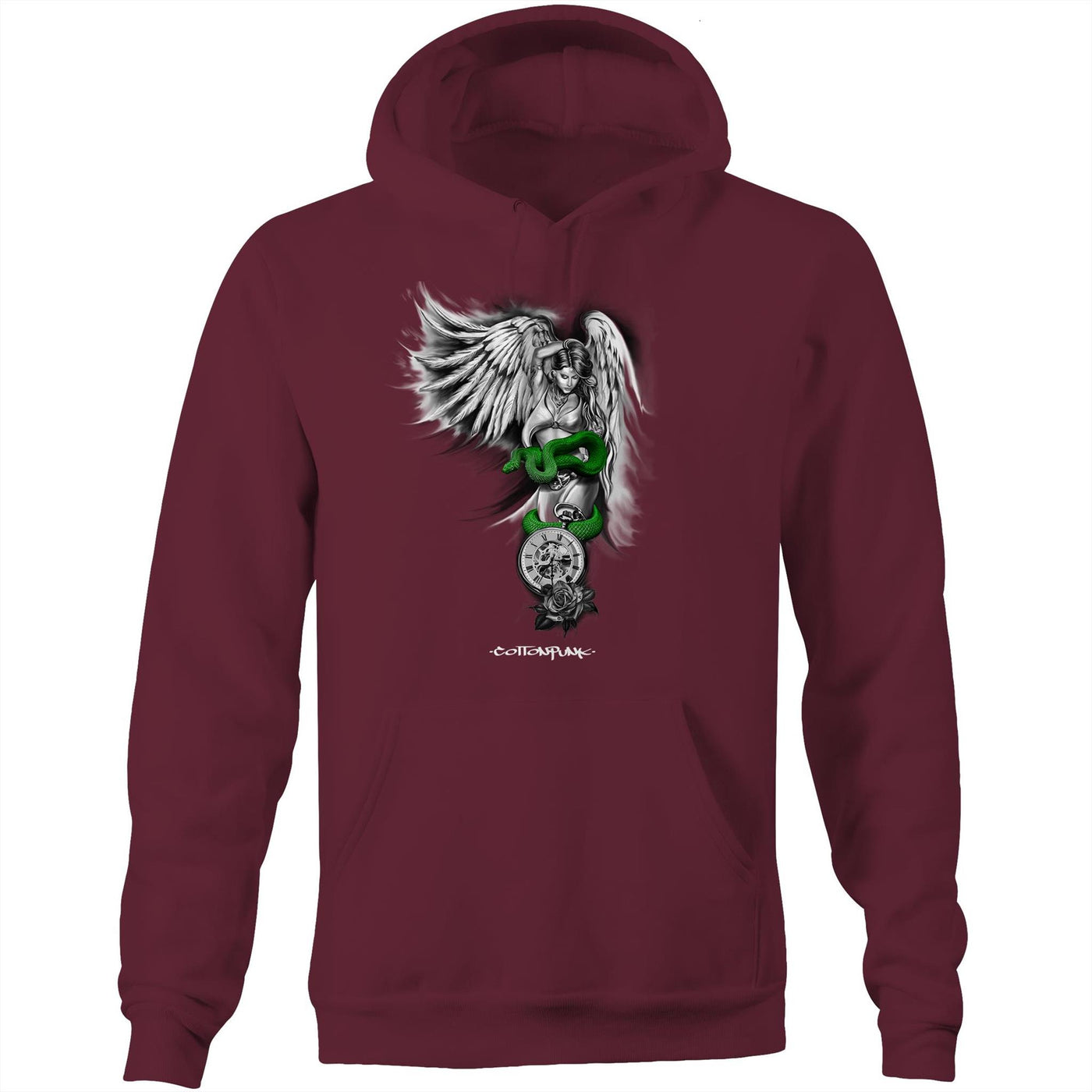 SINFUL BEAUTY - Mens Pocket Hoodie - FRONT PRINT