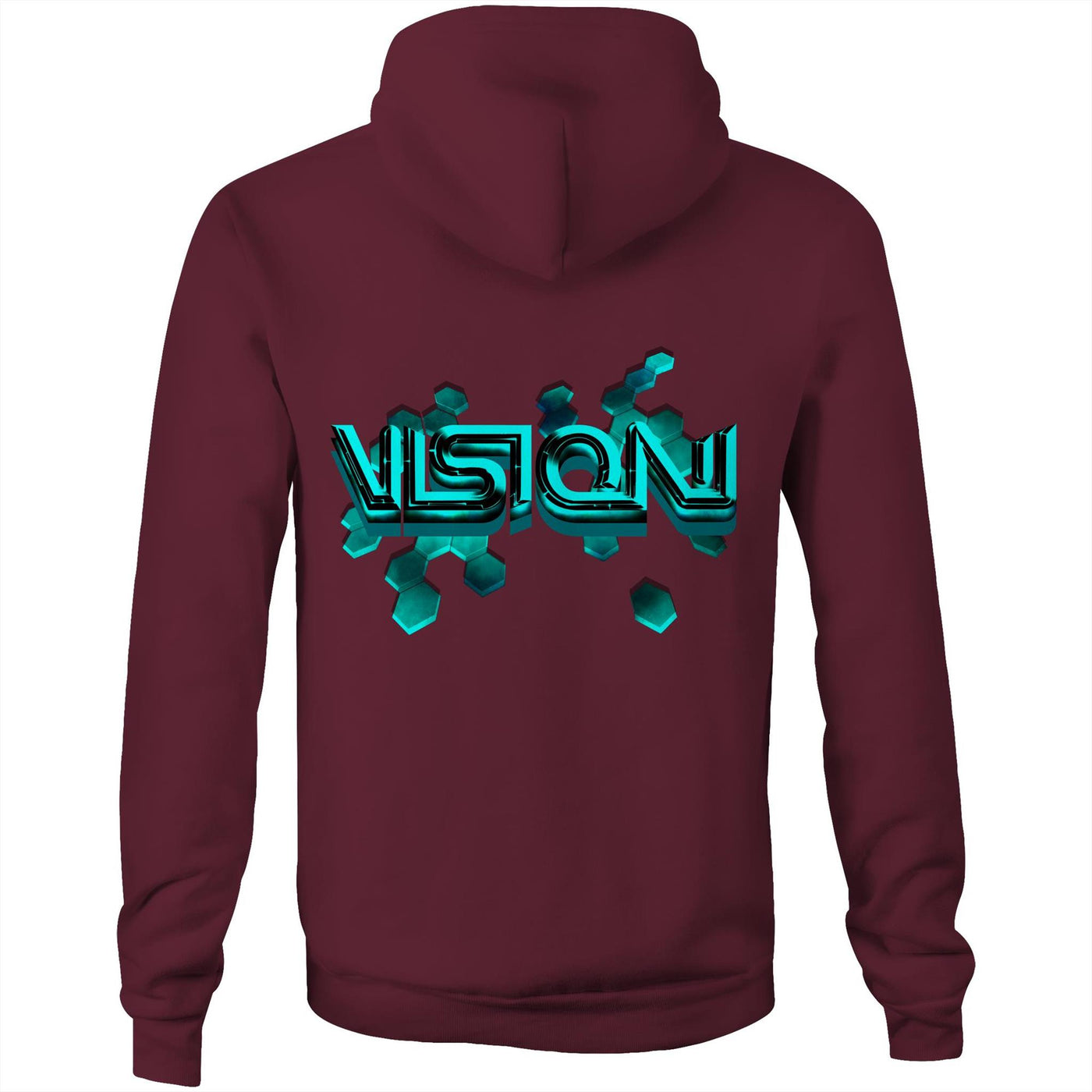 VISION - Mens Pocket Hoodie - BACK PRINT