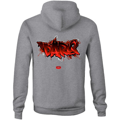 DARQ - Mens Pocket Hoodie - BACK PRINT