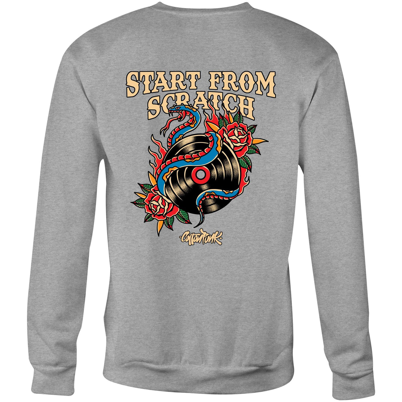 START FROM SCRATCH - Mens Sweatshirt - BACK PRINT