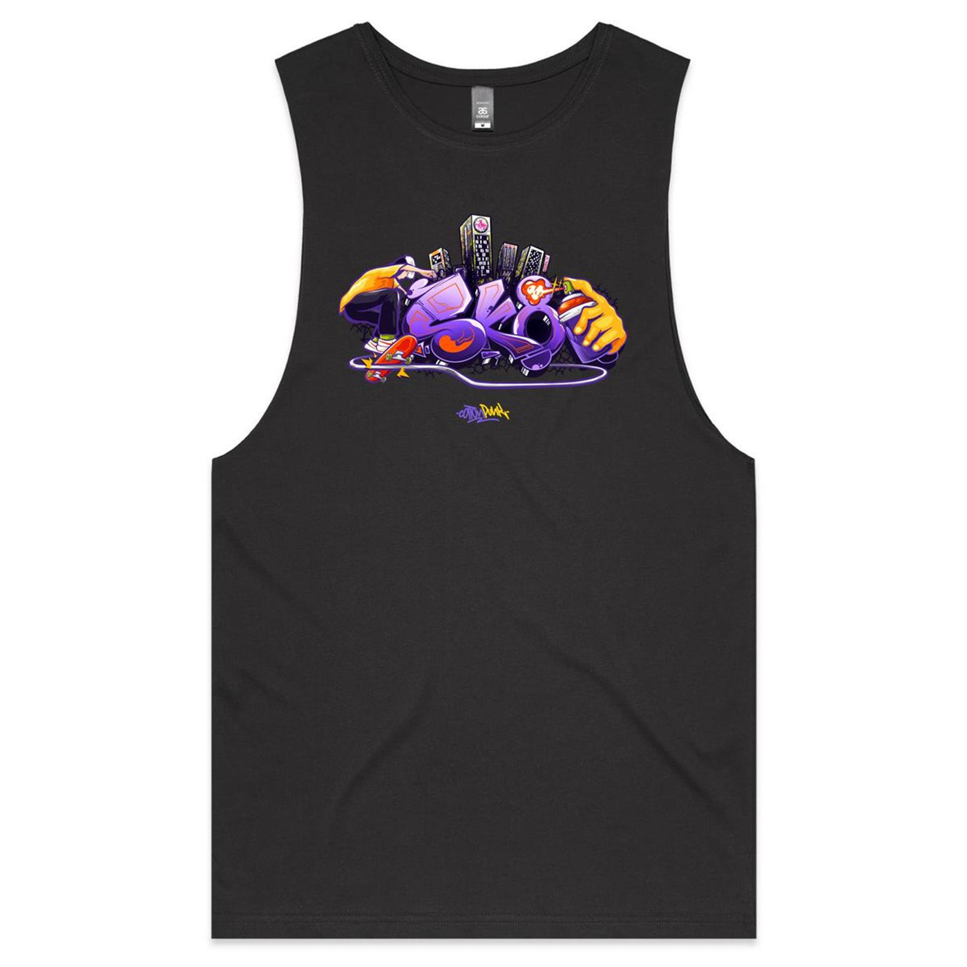 SK8 - Mens Sleeveless T-Shirt - FRONT PRINT