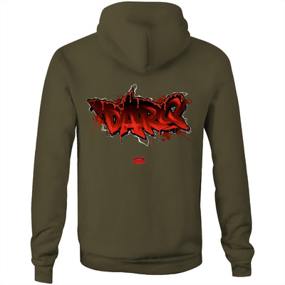 DARQ - Mens Pocket Hoodie - BACK PRINT