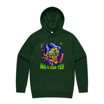 HAVE A NICE TRIP - Mens Pocket Hoodie - FRONT PRINT