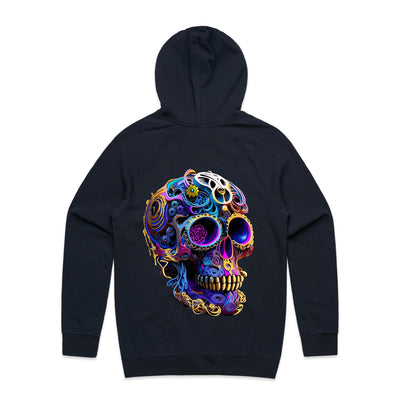 GEARS OF TIME - Mens Pocket Hoodie - BACK PRINT