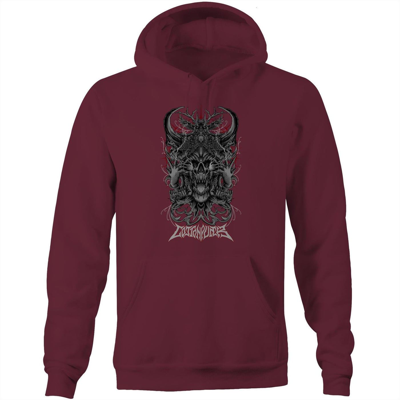 BLACK MAGIC - Mens Pocket Hoodie - FRONT PRINT