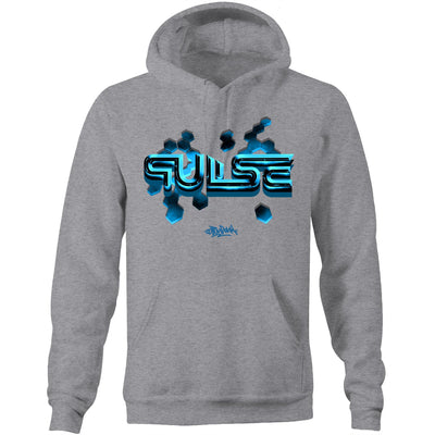 PULSE - Mens Pocket Hoodie - FRONT PRINT