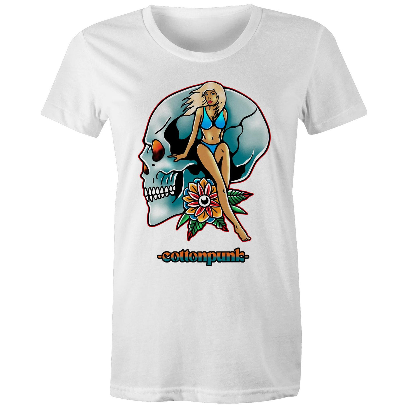 NEVER R.I.P (W) - Womens T-Shirt - FRONT PRINT