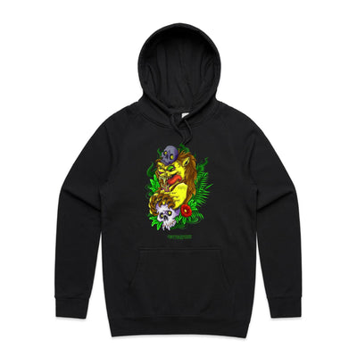 LION - Mens Pocket Hoodie - FRONT PRINT