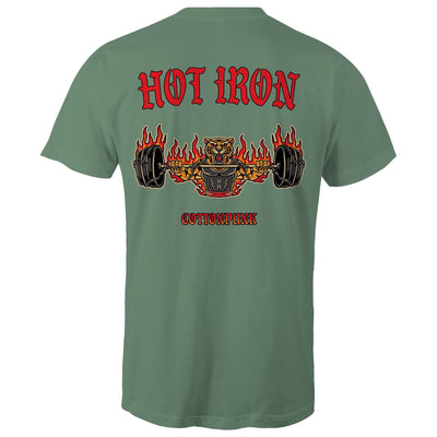 HOT IRON - Mens T-Shirt - BACK PRINT