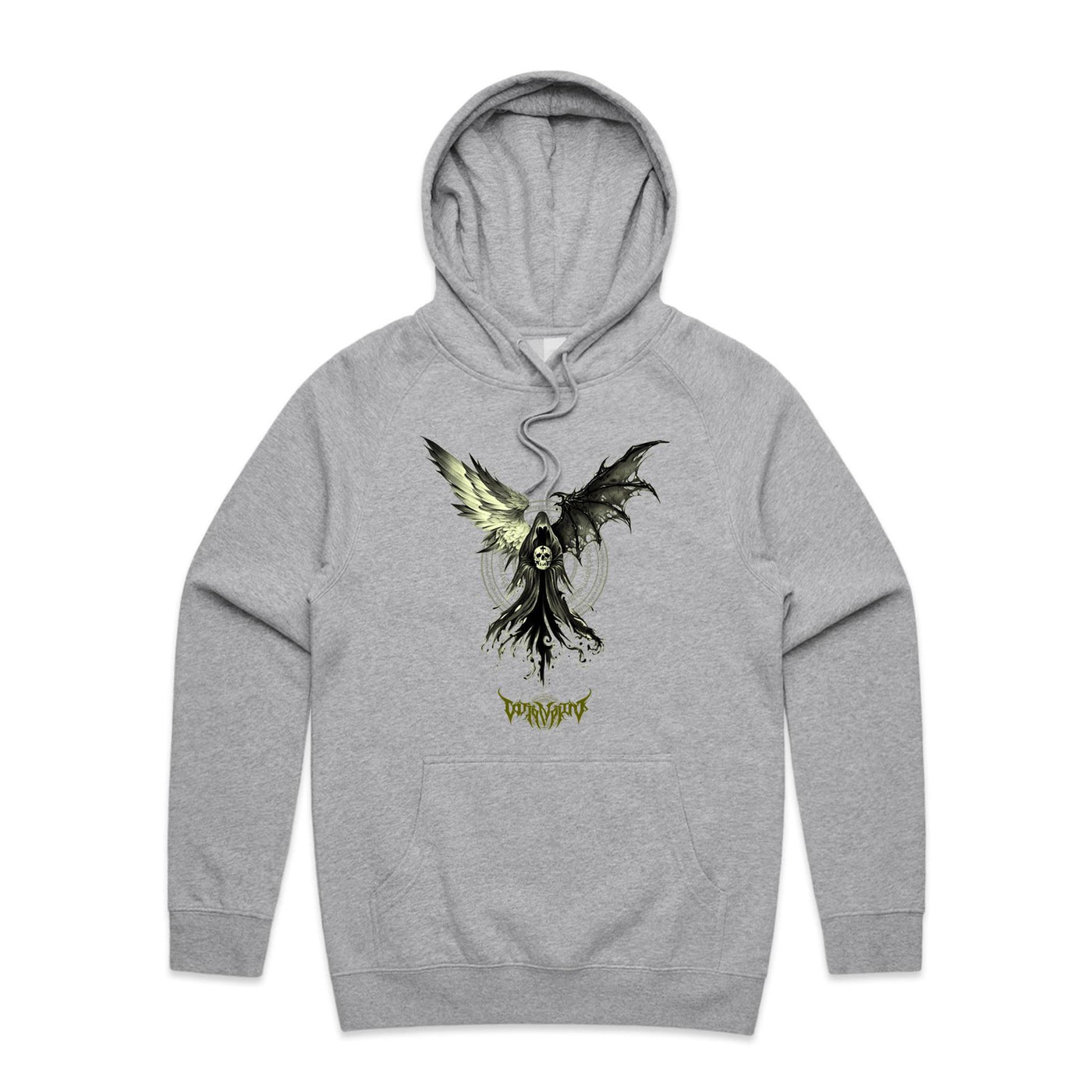 SKULL REAPER - Mens Pocket Hoodie - FRONT PRINT