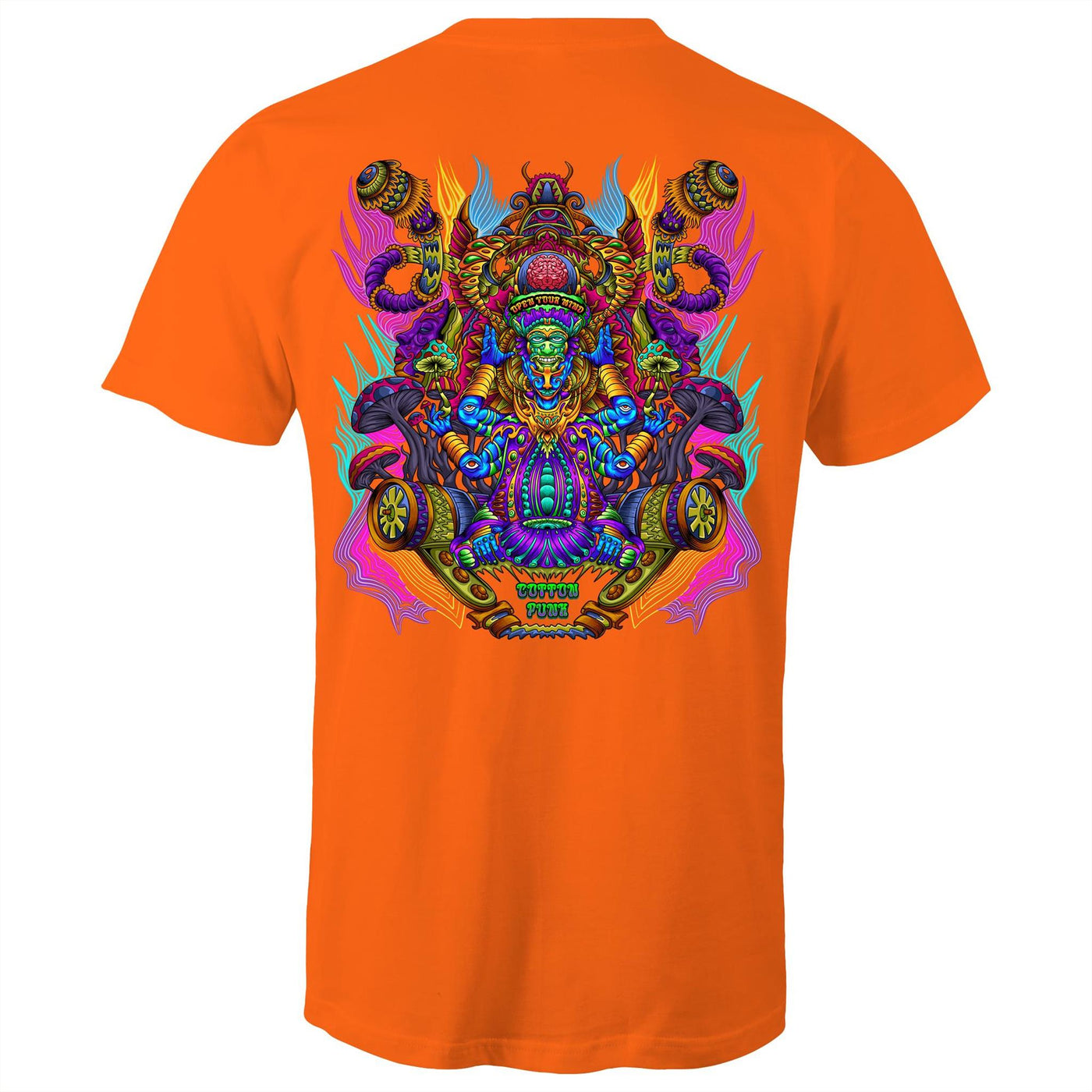 MAGIC SHROOM GOD  - Mens T-Shirt - BACK PRINT