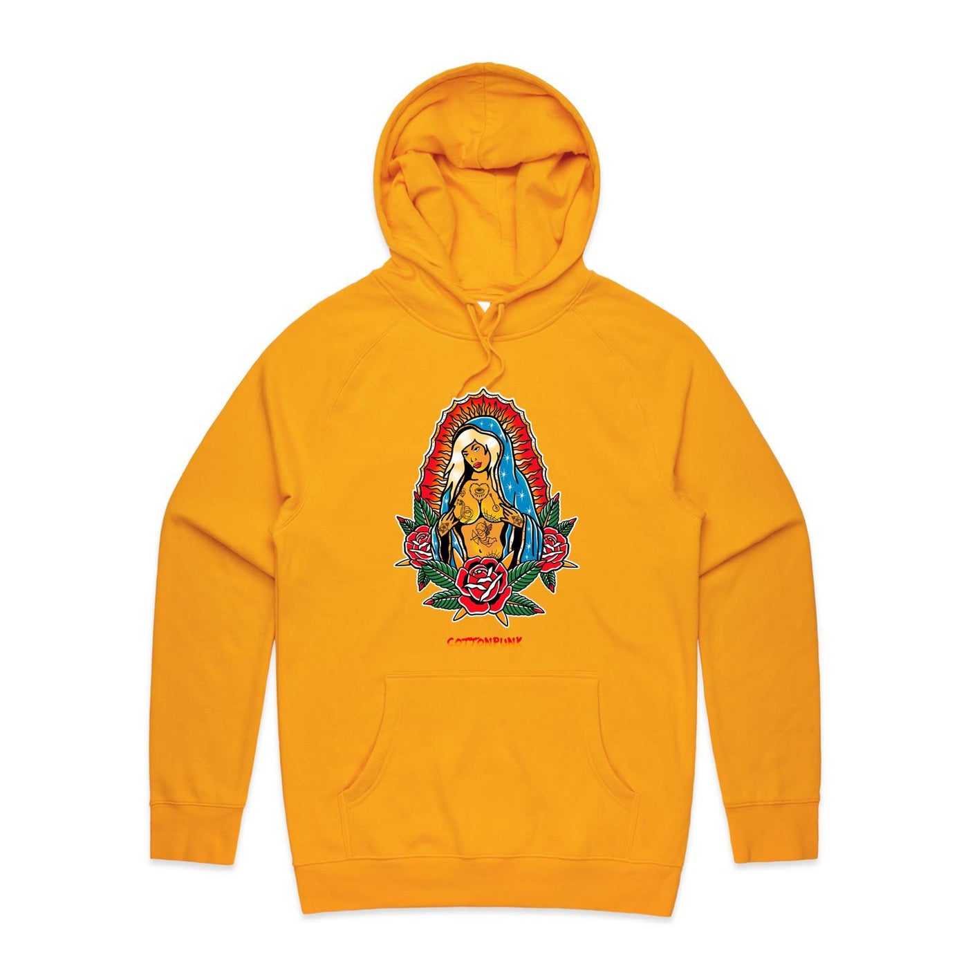 PRAY FOR BETTER TIMES - Mens Pocket Hoodie - FRONT PRINT