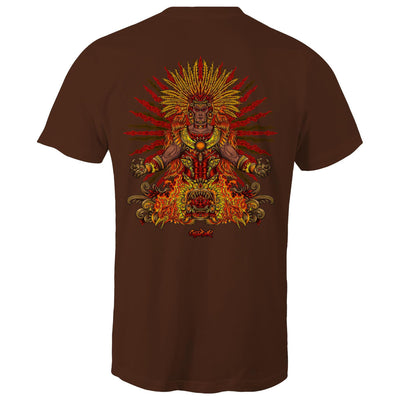 BURNING SUN GOD - Mens T-Shirt - BACK PRINT