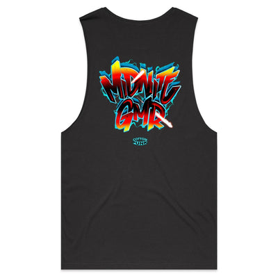 MIDNITE GMR - Mens Sleeveless T-Shirt - BACK PRINT