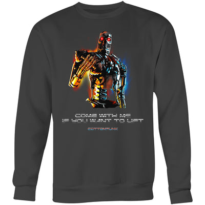 COME WITH ME - Mens Sweatshirt - FRONT PRINT