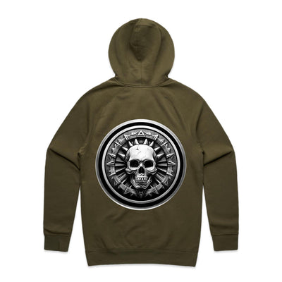 HEAVY METAL - Mens Pocket Hoodie - BACK PRINT