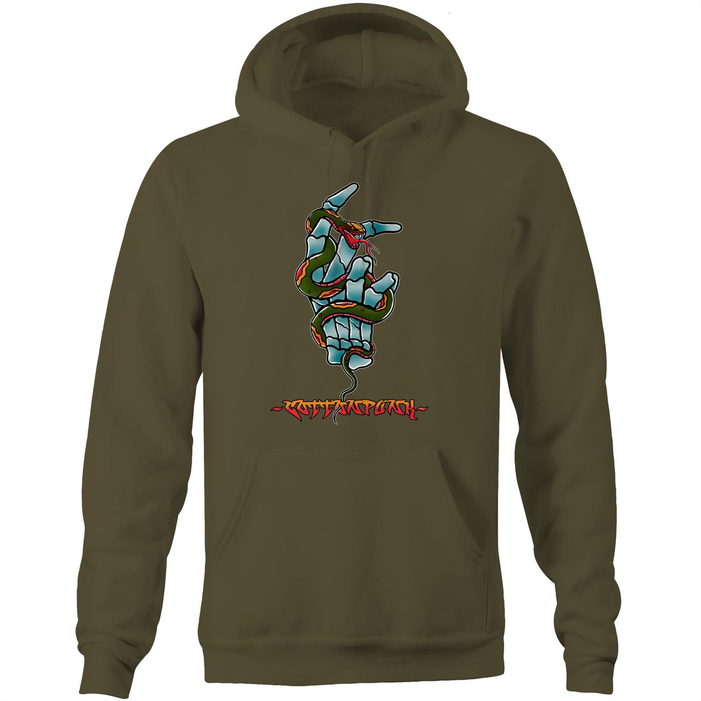 TAKE MY HAND - Mens Pocket Hoodie - FRONT PRINT