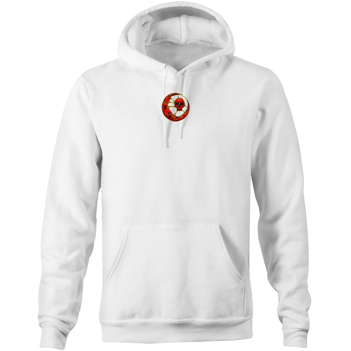 BLOOD MOON - Mens Pocket Hoodie - BACK PRINT