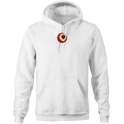 BLOOD MOON - Mens Pocket Hoodie - BACK PRINT