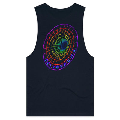 DOWN THE HOLE - Mens Sleeveless T-Shirt - BACK PRINT