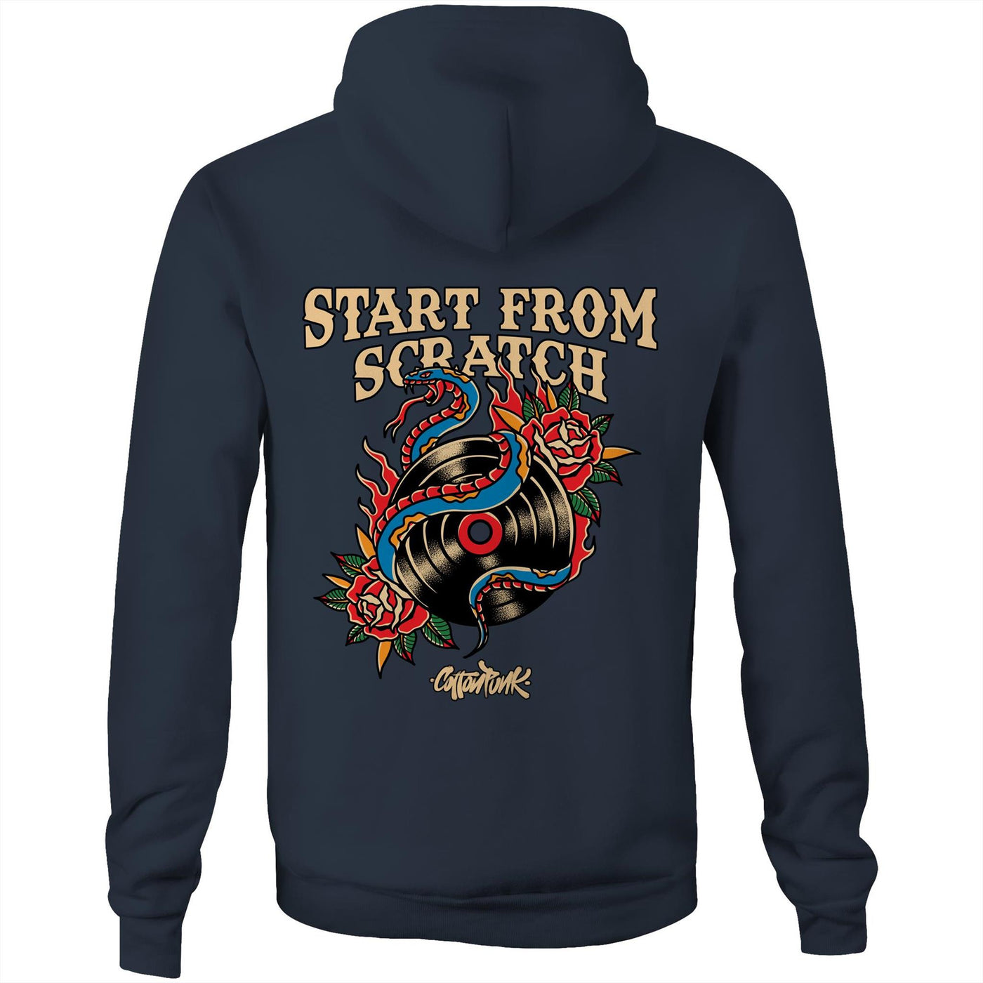 START FROM SCRATCH - Mens Pocket Hoodie - BACK PRINT