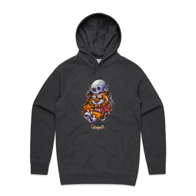 TIGER - Mens Pocket Hoodie - FRONT PRINT