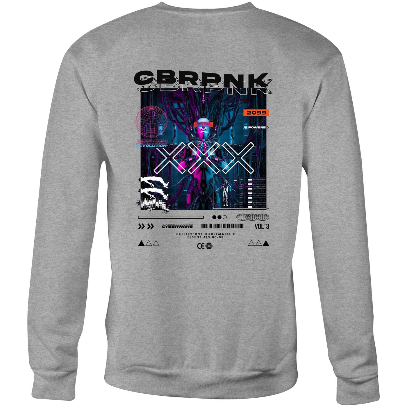 CBRPNK - Mens Sweatshirt - BACK PRINT