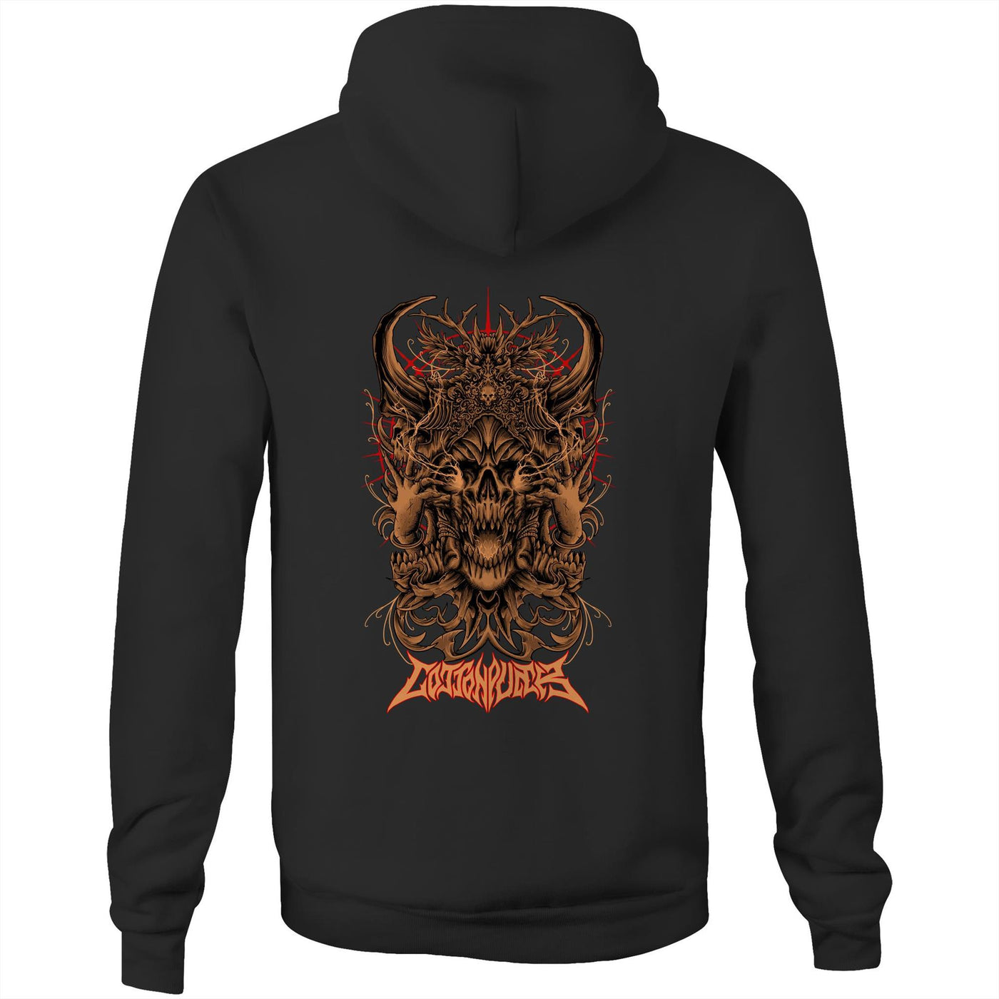 BLACK MAGIC III - Mens Pocket Hoodie - BACK PRINT