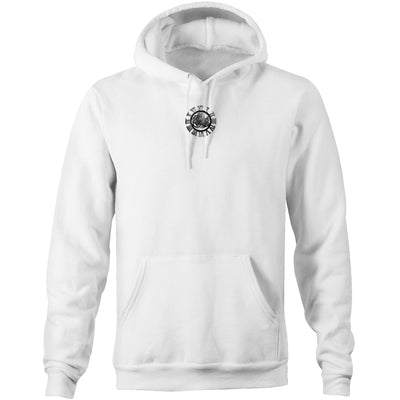 TIME MACHINE - Mens Pocket Hoodie - BACK PRINT