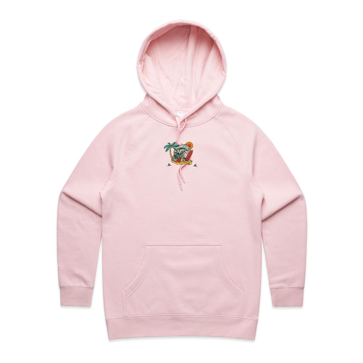 SHAKA (W) - Womens Pocket Hoodie - BACK PRINT