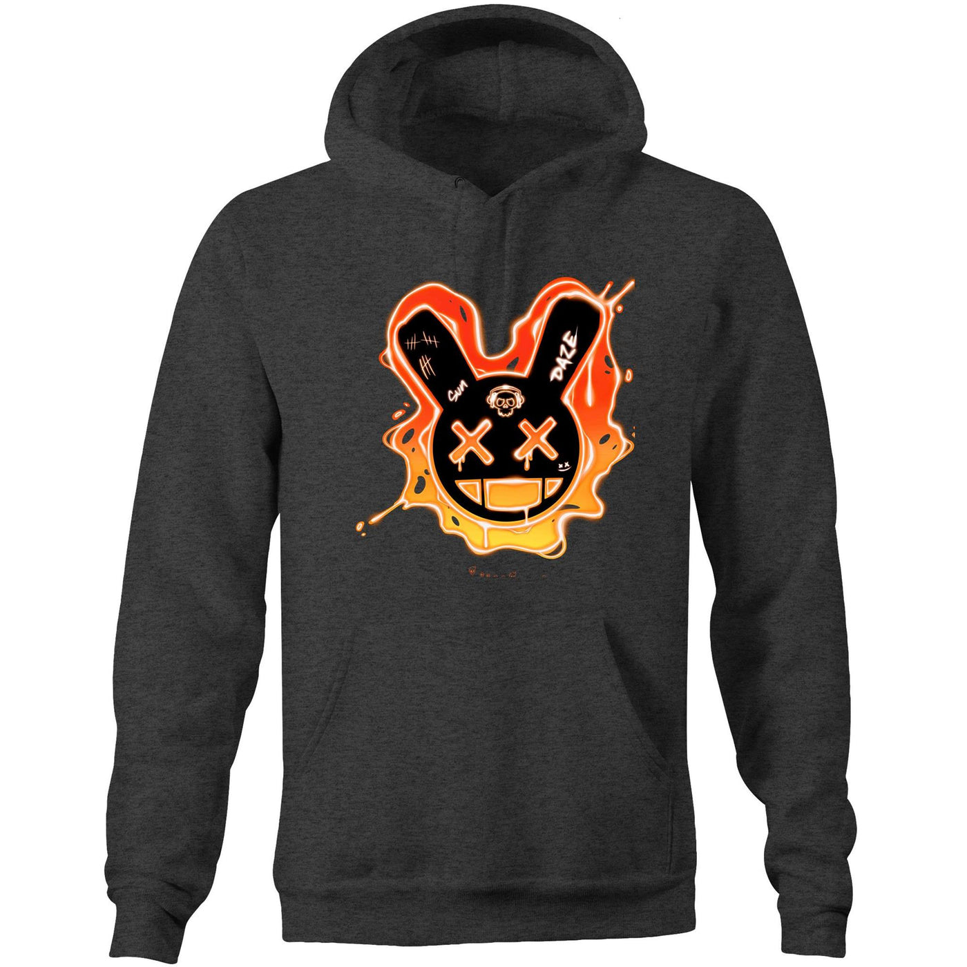 SUNDAZE (O) - Mens Pocket Hoodie - FRONT PRINT