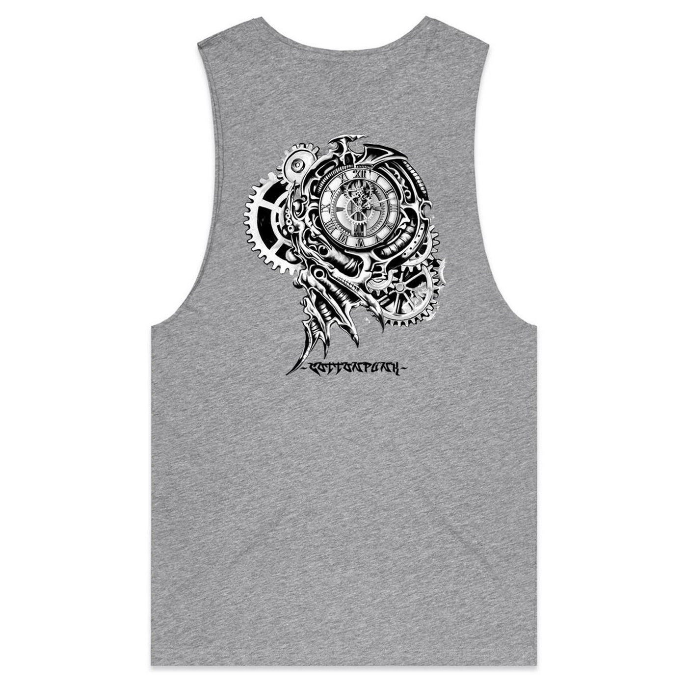 TIME KILLA - Mens Sleeveless T-Shirt - BACK PRINT