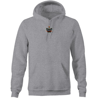 DEEP WATER - Mens Pocket Hoodie - BACK PRINT