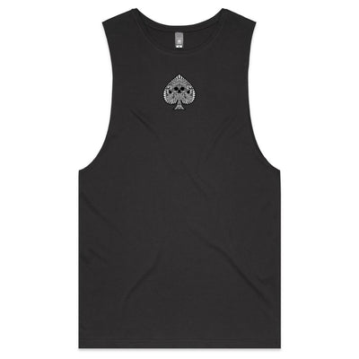 TIME KILLA - Mens Sleeveless T-Shirt - BACK PRINT