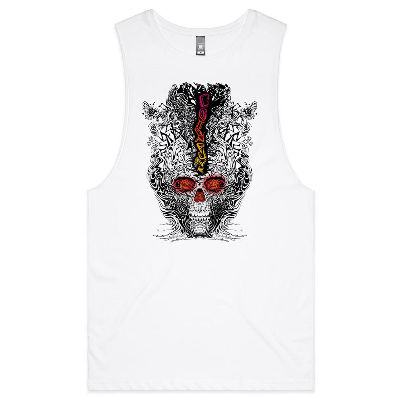 FRAGMENTED DETOX - Mens Sleeveless T-Shirt - FRONT PRINT