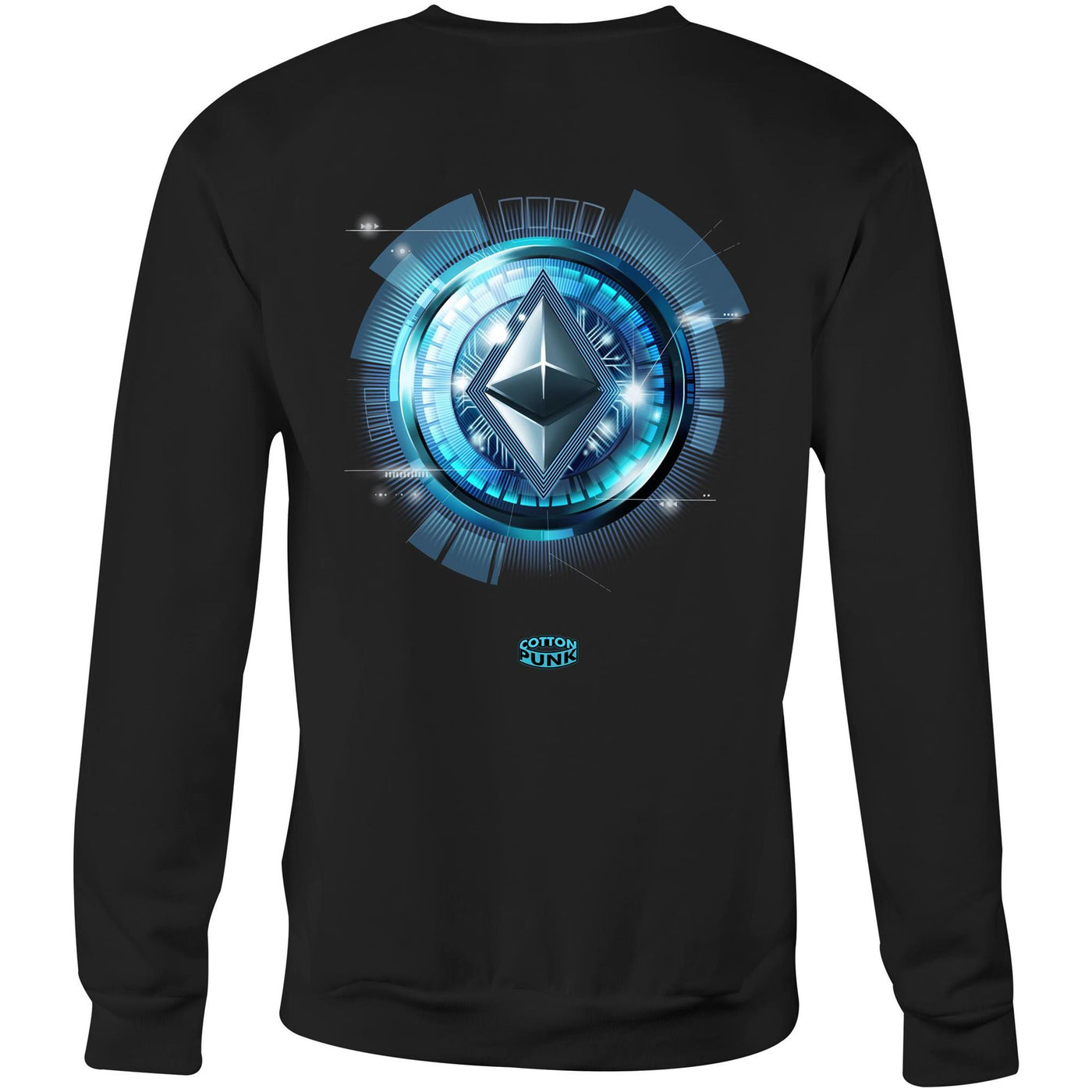 ETHEREUM - Mens Sweatshirt - BACK PRINT