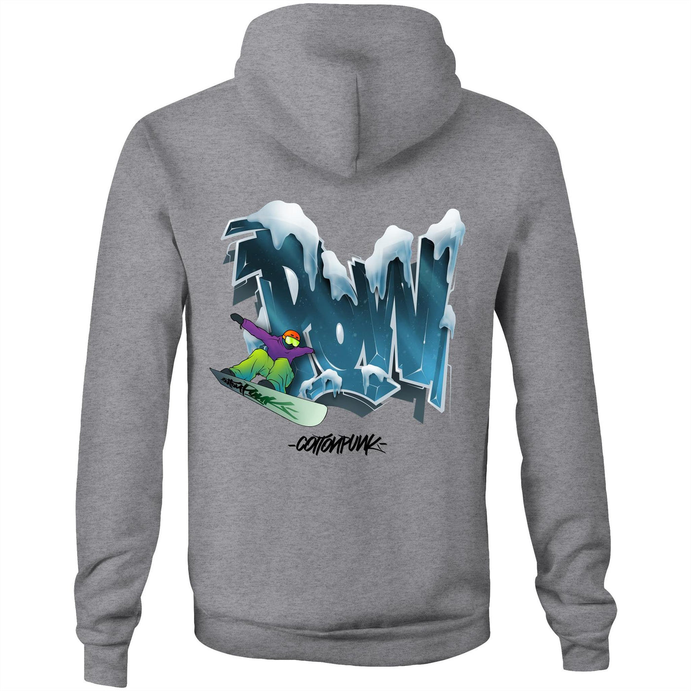 POW - Mens Pocket Hoodie - BACK PRINT