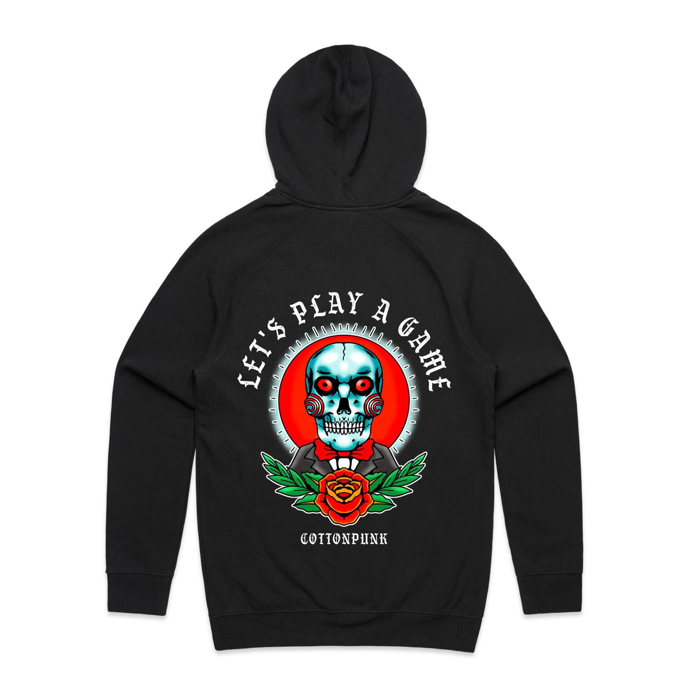 LET'S PLAY A GAME - Mens Pocket Hoodie - BACK PRINT